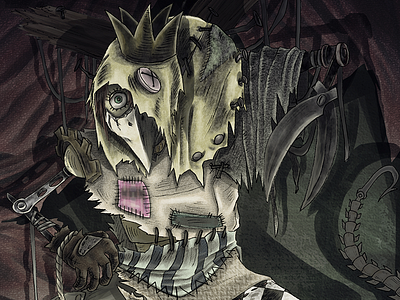 Tragic Marionette art concept concept art creature creature art creepy drawing illustration
