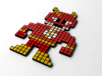 DailyUI #116 3d art design flash flat geek illustration nerd pixelart square voxel