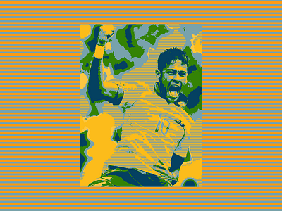 Neymar Collage for Roxy Bar 2018 collage graphic design neymar roxy bar world cup