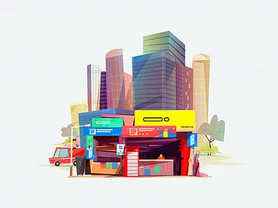 Retail Store In Dhaka bangladesh banner brand human illustrated illustration intelligence mobile natural pos retail shop