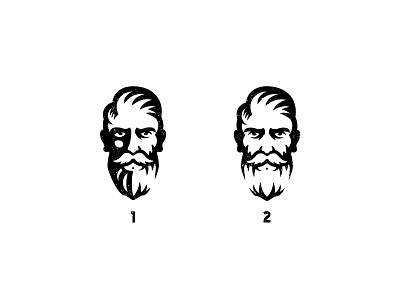 Barber man - Logo concept barber black branding bw icon kenvelo kenveloart logo man mascot white