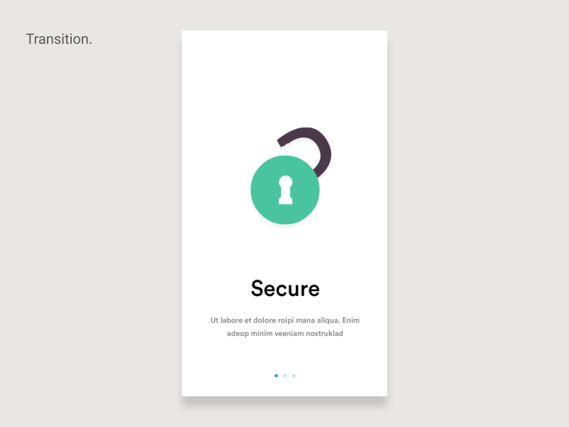 Messaging App - On Board Transition animation illustration ios mobile app motion design on boarding transition ui ux