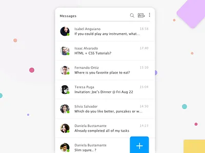 Private Messaging chat messages messaging privatemessage ux