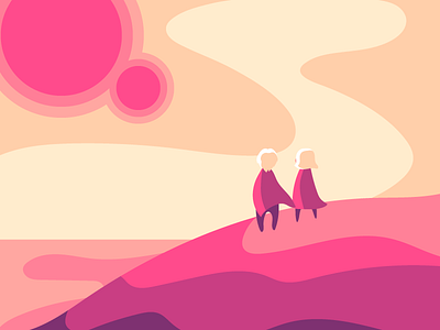 2X dribbble Invites for a dribbble Adventure adventure alien planet character dnd draft dribbble invite fantasy illustration pink poster design scenery vector art