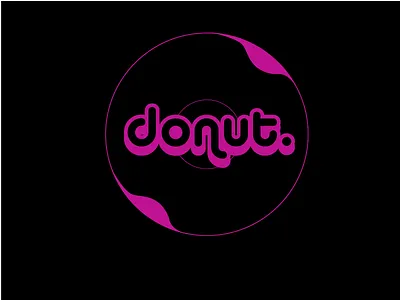 donut art food graphic illustration logo