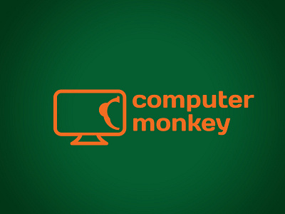 Computer Monkey branding computer logos computers corporate logos identity logo design logos