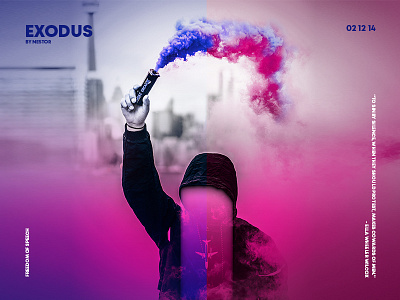 Exodus business colorful creative design designinspiration graphic graphicdesign illustration photoshop poster protest. webinspiration