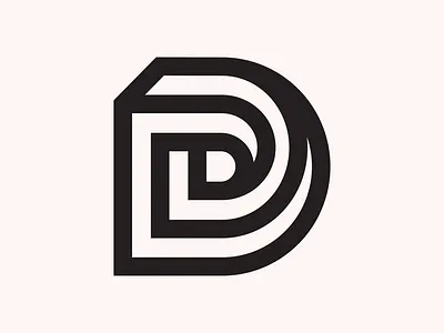 ROLLIN ON D’S 36daysoftype d geometric illusion minneapolis minnesota thick lines type typography