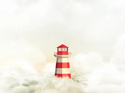 Escape 3d c4d clouds design lighthouse manipulation photo photoshop