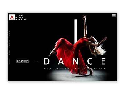 Dance Website dance development homepage movement red and black splash page web design website