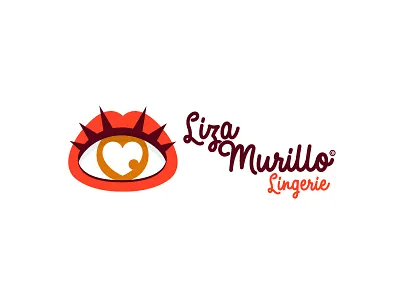 Liza Murillo Lingerie Logo barbarosa brand cali colombia eye heart lingerie lips logo studio