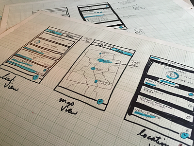 Crowdsurf - Early Wireframes ux wireframe