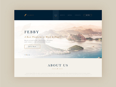 Febby website design graphic illustrator sketch ui web website