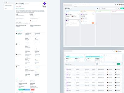 Dashboard cards column dashboard data table ui