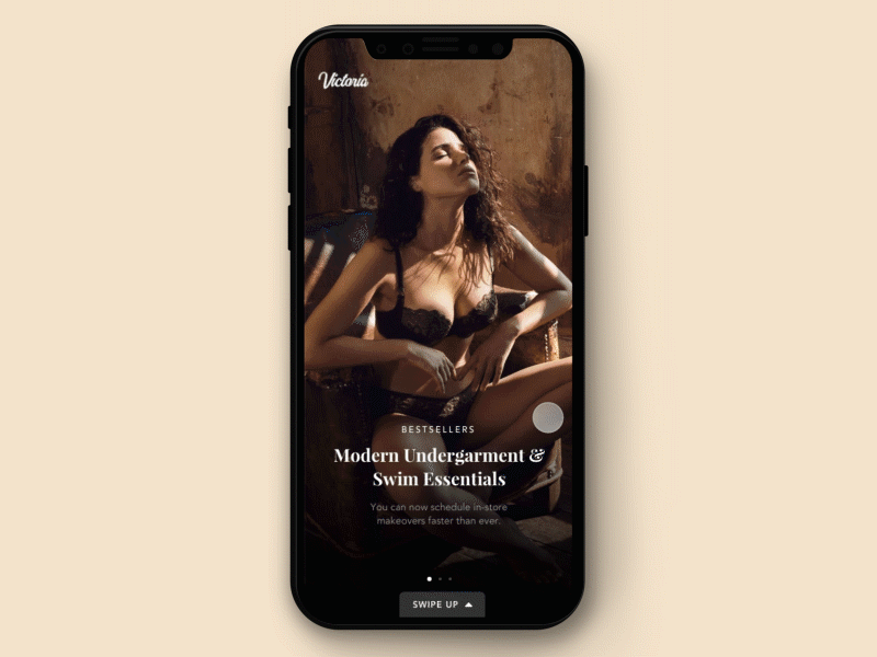 Instagram Story Shop inspiration instagram lingerie shop story ui