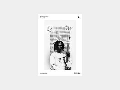 Poster day 1 | Daniel Caesar artist daniel caesar music photoshop poster poster series visual