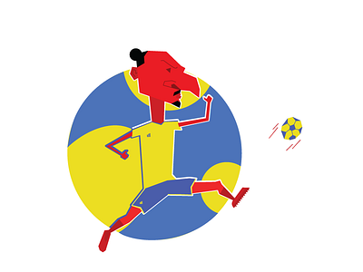 Zlatan Ibrahimovic 2d abstract art character design fifa flat football illustration vector zlatan ibrahimovic