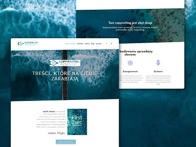 Portfolio website for copywriter branding copywriting logo portfolio responsive web design wordpress