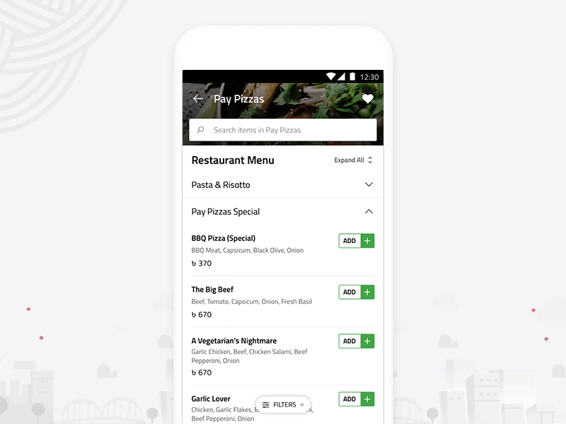 Customize Food Order - Pathao Food customize design flow food food order interaction order pathao prototype ui userflow ux