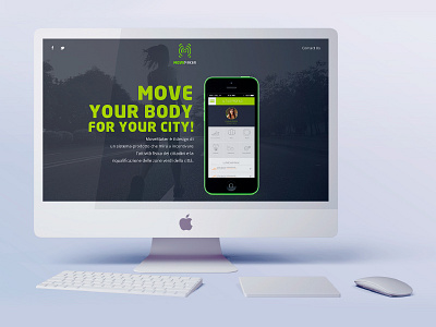 Movemaker App | Landing page adobe android app apple graphic design illustrator mockup poster sport ui ux vector