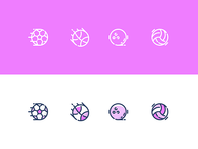 Sport Icons 2 2d ball basketball bowling colored flat football icon illustration outline sport sports