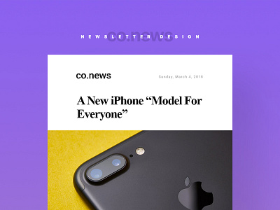 Newsletter Design interaction design ui ux