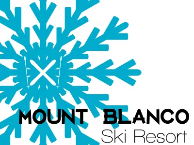 Mount Blanco Ski Resort brandidentity companylogo dailylogochallenge freelance graphicdesigner icons inkscape logo logodesigns logos vector vectorillustration