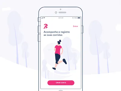 Running App app concept illustration ios product design running user experience user interface visual design