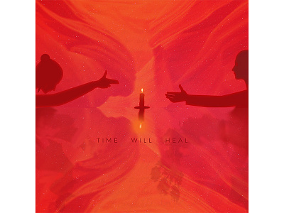 Time Will Heal abuse burn cover art cover design fire graphic design music rap