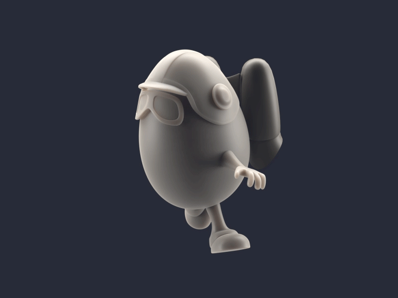 Kinderino 3dsmax character computer digital kinder kinderino modelling turntable