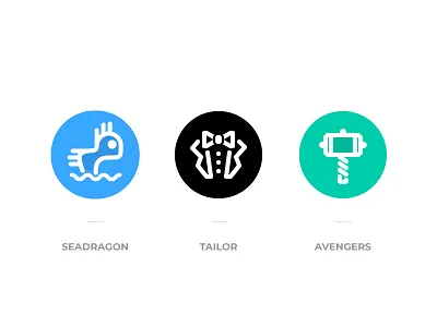 Logos for 3 teams badge cross functional logo teams