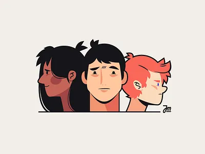 Faces #2 boy character design face girl hair head heads man people person women