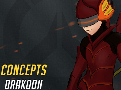 Overwatch Hero Concept - Drakoon character concept design game overwatch