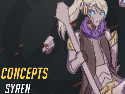 Overwatch Hero Concept - Syren character concept design game overwatch