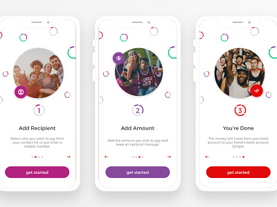 Virgin Money Spot Walkthroughs app appdesign appwalkthrough banking money onboarding ui ux walkthrough walkthroughscreens wallet welcomescreens
