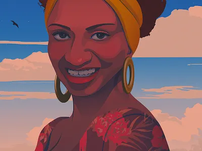 Celia Cruz adobe illustrator celia cruz cuba editorial illustration iilustration latina salsa