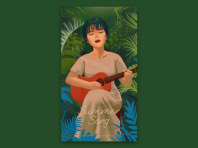 Summer Song guitar leaf sing singer summer