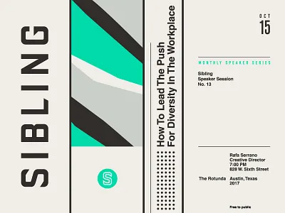 Sibling austin badge branding illustration logo modern pattern poster typography