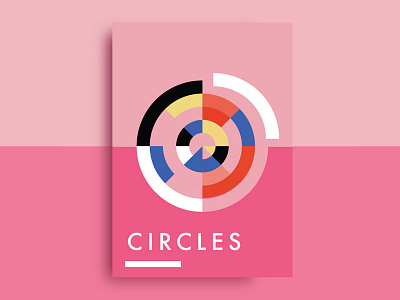 Abstrct circle pink shape