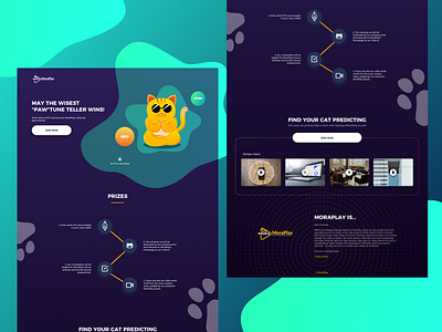 Wisecat - Crypto game landing page crypto currency game landing page