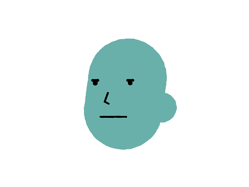 Face aftereffect animation beard beardhead face illustration motiondesign