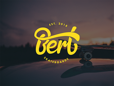 Bert Skateboards behance brand identity branding lettering logo logo design logo designer skate skateboard typography