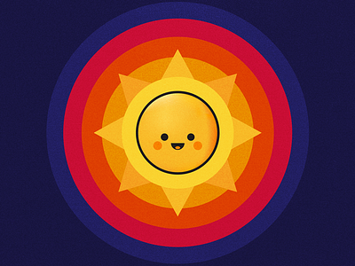 HAPPY SUN illustration sun vector