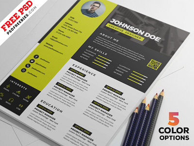 Awesome Resume CV Design PSD Bundle clean curriculum vitae cv designer free psd identity photoshop portfolio psd resume ui ux