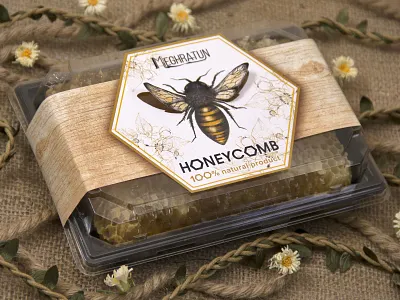 Unique packaging design animation bee brand branding brown design logo minimalist packaging product realistic