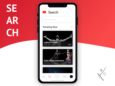 YouTube Redesign - iOS APP - Search aluxion ios iphone x list redesign search videos youtube