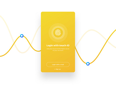 Sign up with touch ID daily id login sign touch ui up