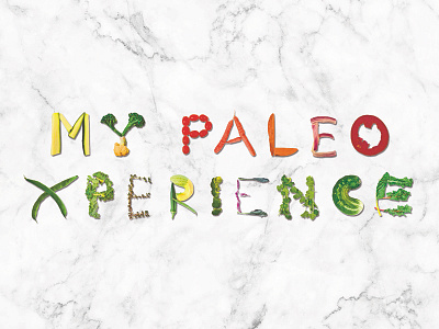 Logo for an Instagram page: Mypaleoxperience branding cooking design diet food graphic insta instagram logo paleo typography