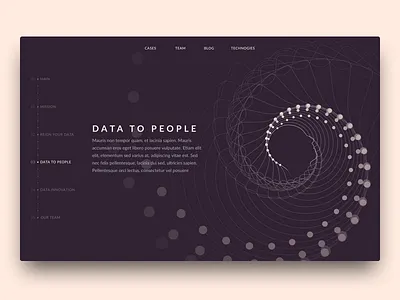 Data To People data illustration landing