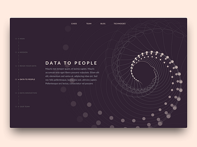 Data To People data illustration landing